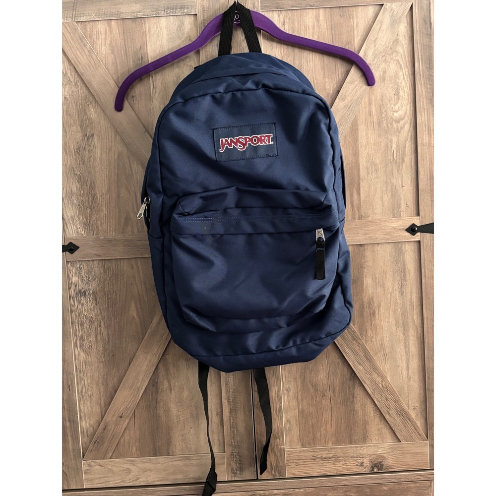 JanSport SuperBreak Navy Blue Backpack JS00T501 School Travel Bag